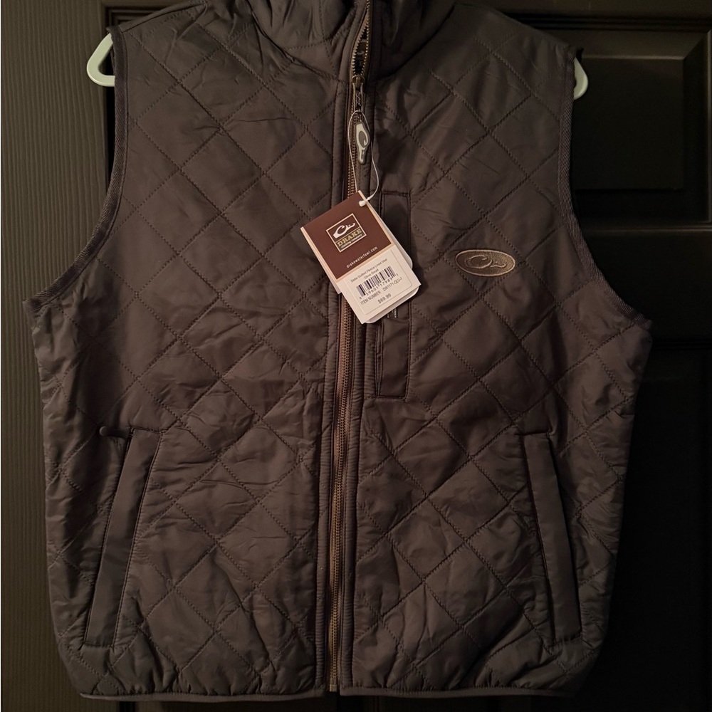 Drake Quilted Gray Vest